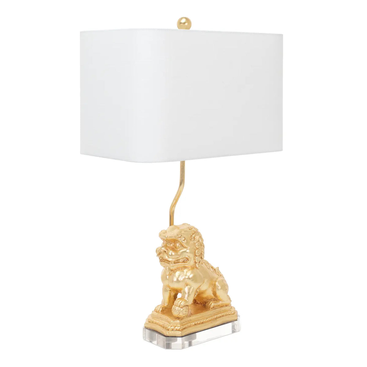 Golden Foo Dog Table Lamp
