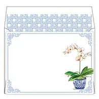 Blue Potted Orchid Social Set