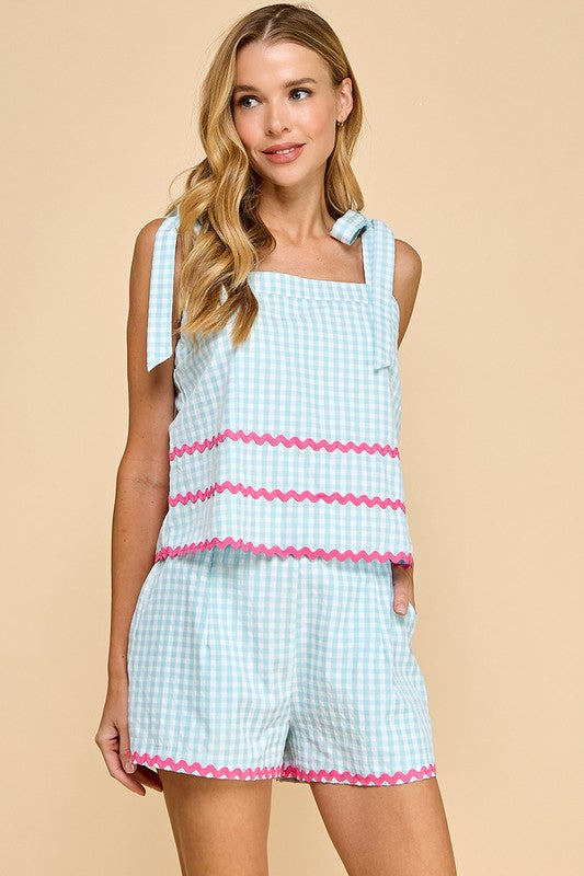 Katie Gingham Top