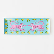 Pink Leopard Sandwich Tray
